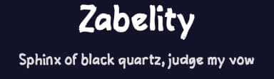 Zabelity by wepfont.com — Script Handwritten Font — thumbnail 2