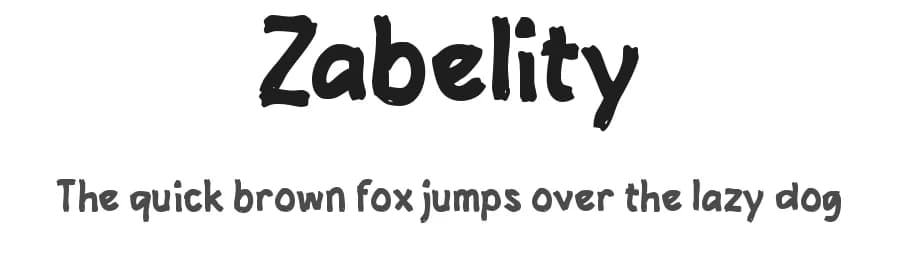 Zabelity by wepfont.com — Script Handwritten Font