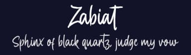 Zabiat by Kong Font — Script Handwritten Font — thumbnail 2