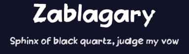 Zablagary by wepfont.com — Script Handwritten Font — thumbnail 2