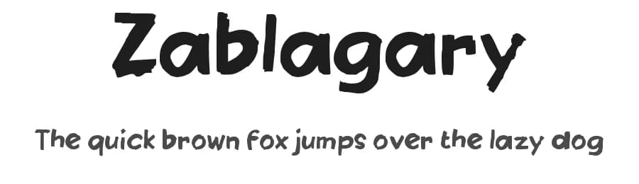 Zablagary by wepfont.com — Script Handwritten Font