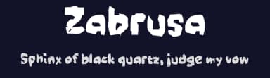 Zabrusa by wepfont.com — Script Handwritten Font — thumbnail 2