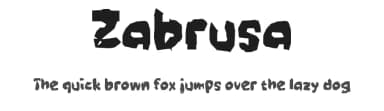 Zabrusa by wepfont.com — Script Handwritten Font — thumbnail 1