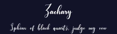 Zachary by Bearytype — Script Handwritten Font — thumbnail 2