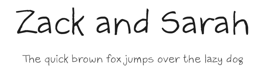 Zack and Sarah by FontPanda — Script Handwritten Font