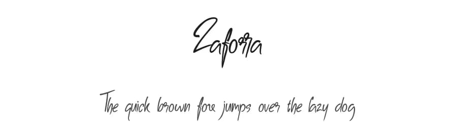 Zaforra by Vacatype Co. — Script Handwritten Font — preview 1