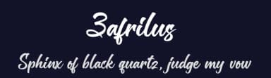 Zafrilus by Hanzel Space — Script Handwritten Font — thumbnail 2