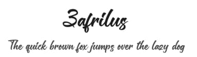 Zafrilus by Hanzel Space — Script Handwritten Font — thumbnail 1