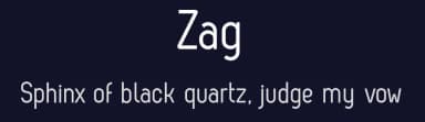 Zag by Fontfabric — Sans Serif Font — thumbnail 2