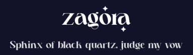 Zagora by Riyadh Rahman — Serif Font — thumbnail 2