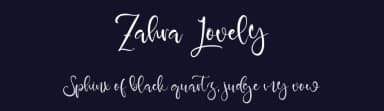 Zahra Lovely by Kong Font — Script Handwritten Font — thumbnail 2