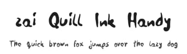 zai Quill Ink Handy by Tomasz Skowroński — Script Handwritten Font — thumbnail 1