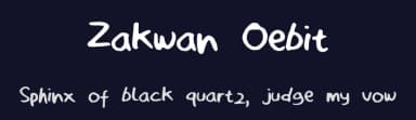 Zakwan Oebit by Zakwan Oebit — Script Handwritten Font — thumbnail 2