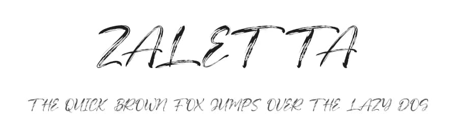 Zaletta by Kong Font — Script Handwritten Font — preview 1