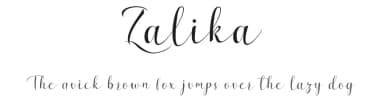 Zalika by Rezastudio — Script Handwritten Font — thumbnail 1