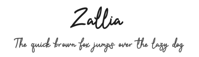 Zallia by Sixtwenty Studio — Script Handwritten Font