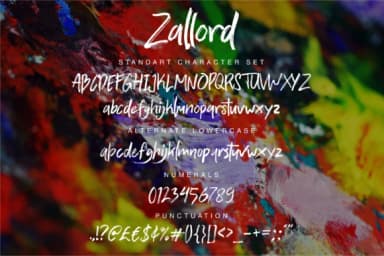 Zallord Font by NendesKombet — Script Handwritten Font — thumbnail 5