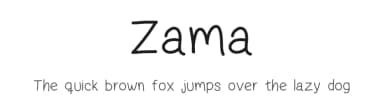 Zama by Alejandro Zapata — Script Handwritten Font — thumbnail 1