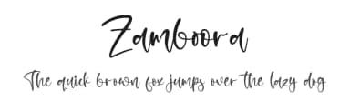 Zamboora by Letterena Studios — Script Handwritten Font — thumbnail 1