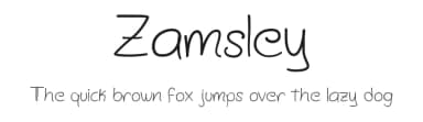 Zamsley by Asley Cruz — Script Handwritten Font — thumbnail 1