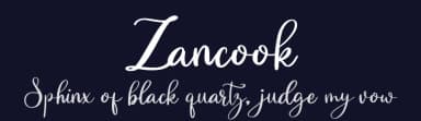Zancook by Gagegostyle — Script Handwritten Font — thumbnail 2