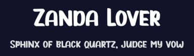 Zanda Lover by Bearytype — Script Handwritten Font — thumbnail 2