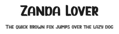 Zanda Lover by Bearytype — Script Handwritten Font — thumbnail 1