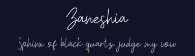 Zaneshia by Nabila — Script Handwritten Font — thumbnail 2