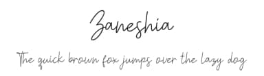 Zaneshia by Nabila — Script Handwritten Font — thumbnail 1