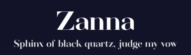Zanna by Valentino  Vergan — Serif Font — thumbnail 2