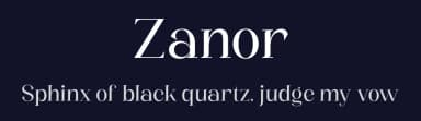 Zanor by Ardyana Types — Serif Font — thumbnail 2