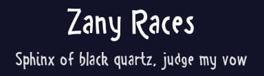Zany Races by Chequered Ink — Script Handwritten Font — thumbnail 2