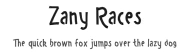 Zany Races by Chequered Ink — Script Handwritten Font — thumbnail 1