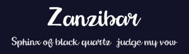Zanzibar by Em Nazar — Script Handwritten Font — thumbnail 2