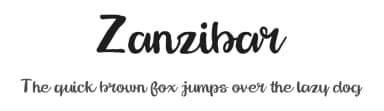 Zanzibar by Em Nazar — Script Handwritten Font — thumbnail 1