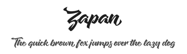 Zapan by Nocturnal Workspace — Script Handwritten Font