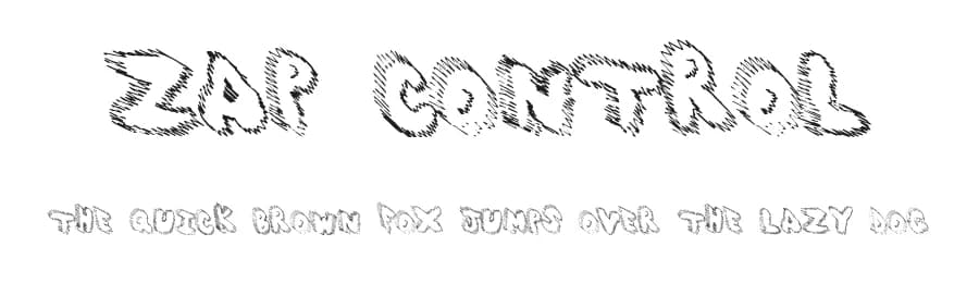 Zap Control by Xerographer Fonts — Script Handwritten Font