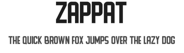 Zappat by Design a Lot — Sans Serif Font