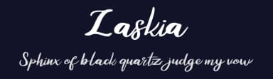 Zaskia by Vunira Design — Script Handwritten Font — thumbnail 2