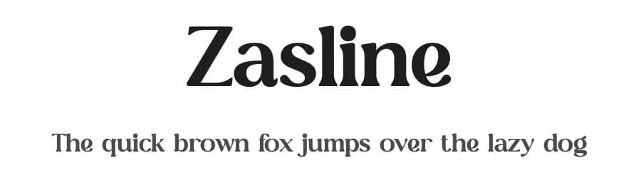 Zasline by Storytype Studio — Serif Font