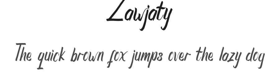 Zawjaty by SSI.Scraps — Script Handwritten Font — preview 1