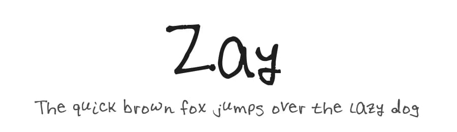 Zay by FontPanda — Script Handwritten Font