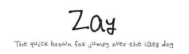 Zay by FontPanda — Script Handwritten Font — thumbnail 1
