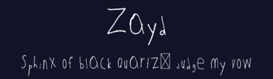 Zayd by Zayd Alzein — Script Handwritten Font — thumbnail 2