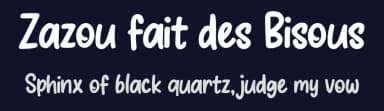 Zazou fait des Bisous by BlackFridayFont FMF — Script Handwritten Font — thumbnail 2