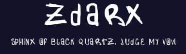 Zdarx by Zdarx — Script Handwritten Font — thumbnail 2