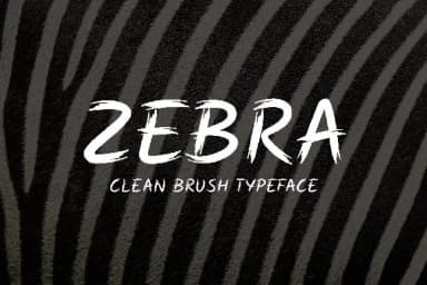 Zebra Font by da_only_aan — Script Handwritten Font — thumbnail 1