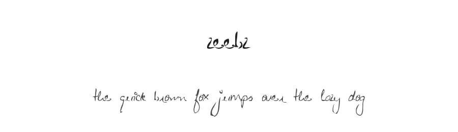 Zeebz by Zeebz Hand — Script Handwritten Font