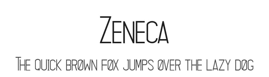 Zeneca by Almaz Studio — Sans Serif Font