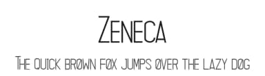 Zeneca by Almaz Studio — Sans Serif Font — thumbnail 1